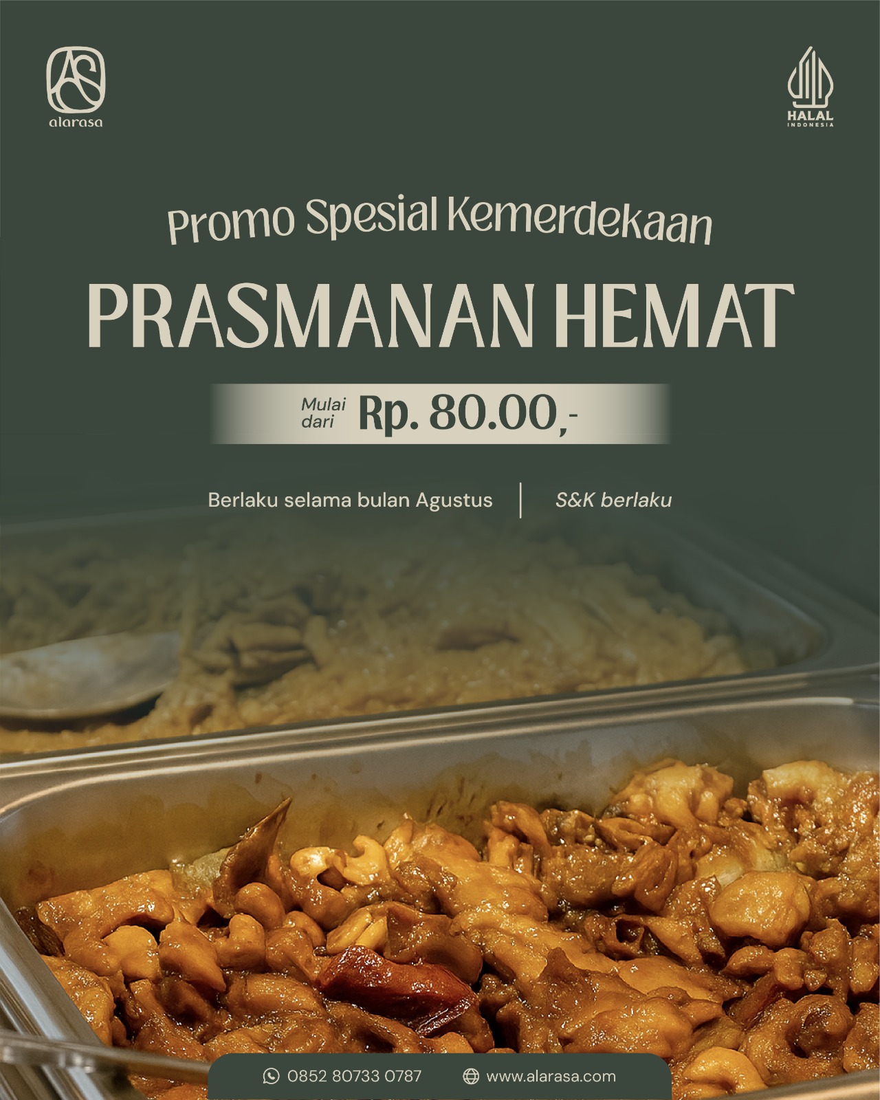 Promo Spesial Kemerdekaan - Prasmanan Hemat Mulai dari Rp. 80.000